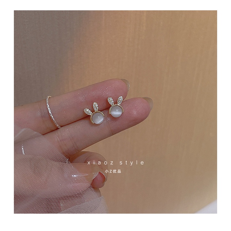 Khuyên tai đính đá hình thú vật đáng yêu cho nữ