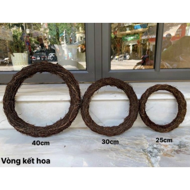 Cây giả vòng nguyệt quế cắm hoa trang trí nhà cửa  hoa giả
