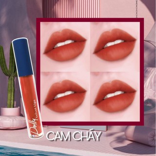 [Cam Cháy ]Son Dolly Blue Cao cấp Màu Cam Cháy