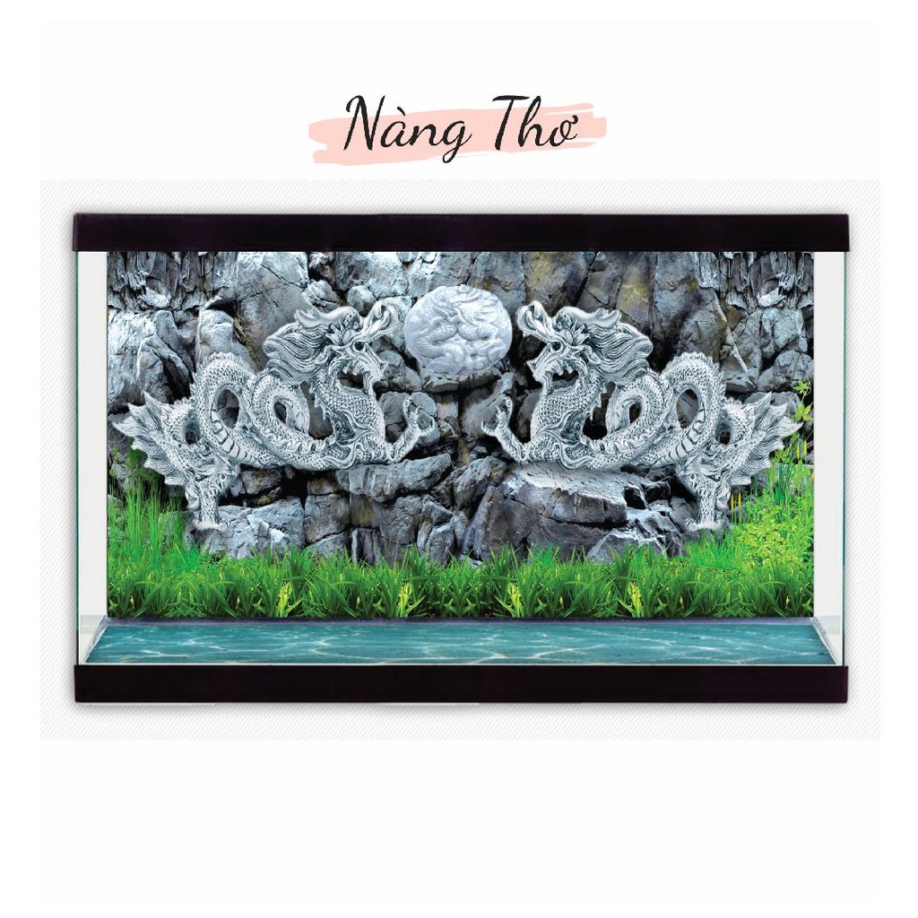 TRANH DECAL DÁN HỒ CÁ NHIỀU KÍCH THƯỚC_THIẾT KẾ NÀNG THƠ