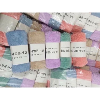 KHĂN MẶT HÀN QUỐC SIÊU MỀM MỊN ( GIAO MÀU BẤT KỲ)-( kích thước 25-55cm)