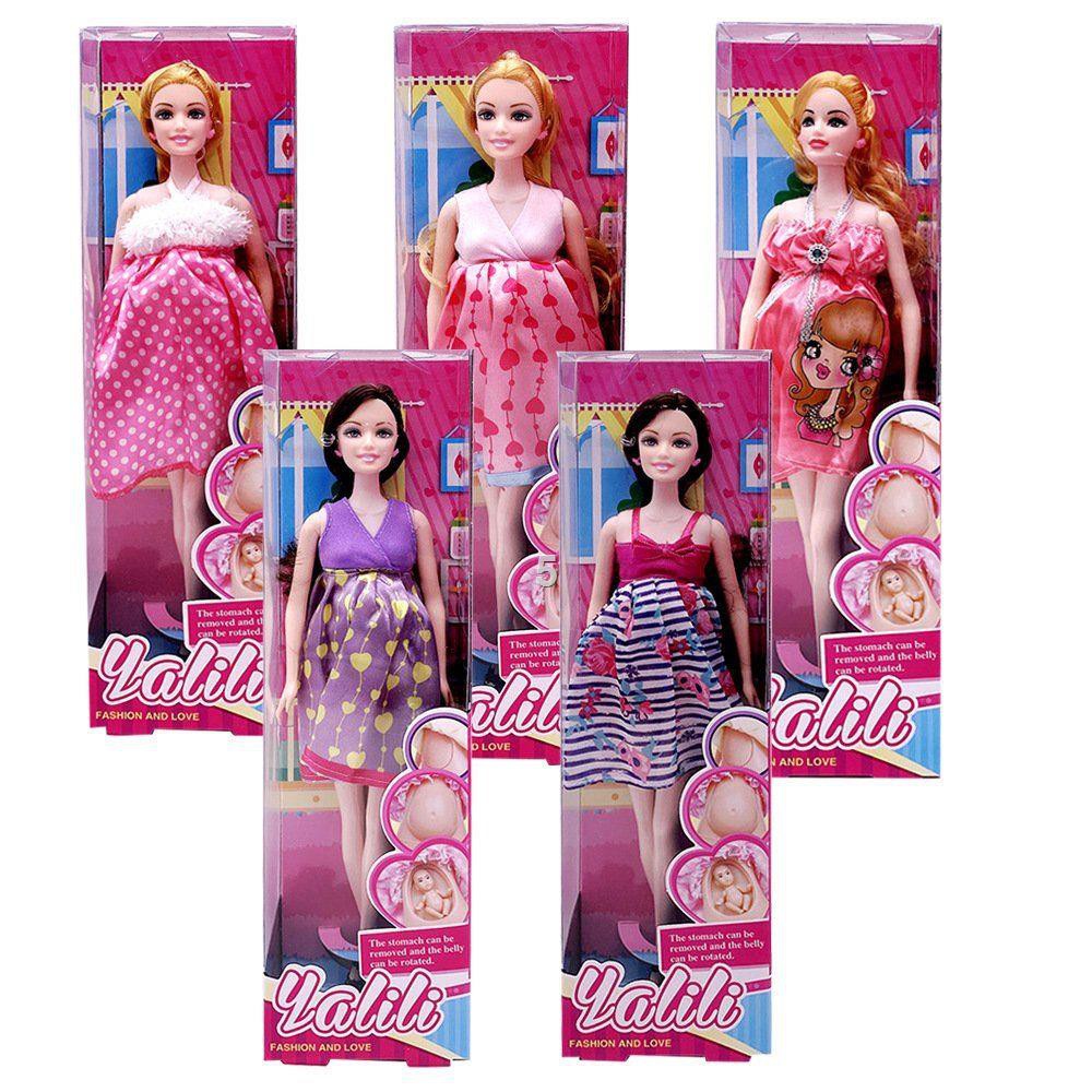 OĐồ chơi búp bê Búp bê Barbieng thai Búp bê Barbie sinh con gái Phụ nững thai sẽ có bụng to có thể sinh công chúa