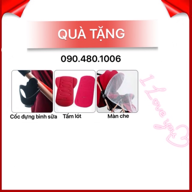 XE ĐẨY 2 CHIỀU KHUNG MẠ ĐỒNG TẶNG BÀN ĂN VÀ BÀN NHẠC