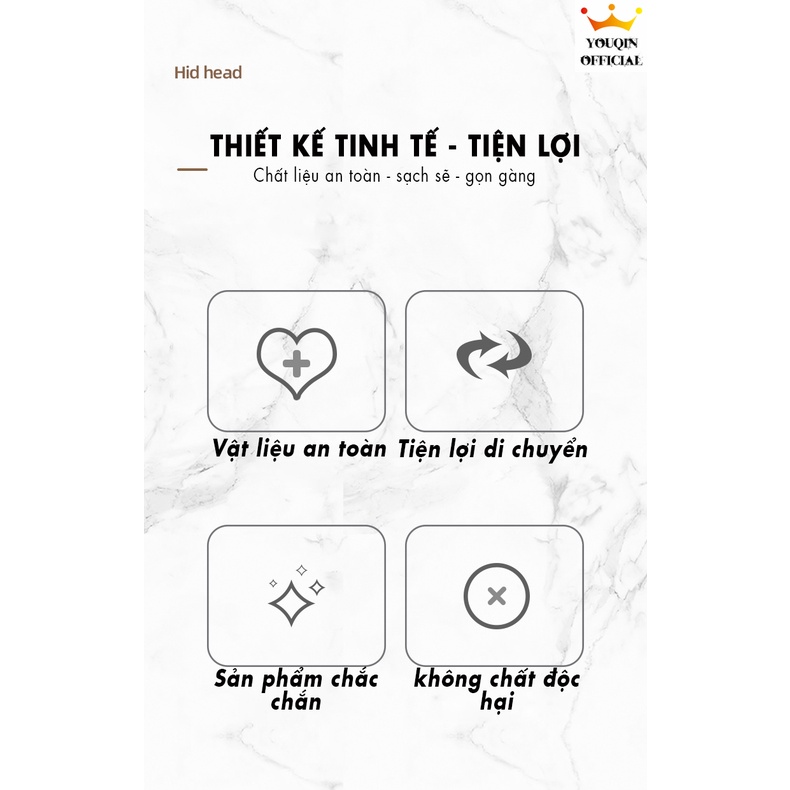 Hộp Đựng Gia Vị Dán Tường Nhà Bếp - YouQin, Bộ 3 Hộp, Chất Liệu Nhựa, Dán Keo Siêu Chắc, Không Khoan Tường