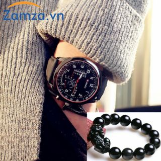 Đồng hồ nam Wamage dây da hàng công ty TMW060001