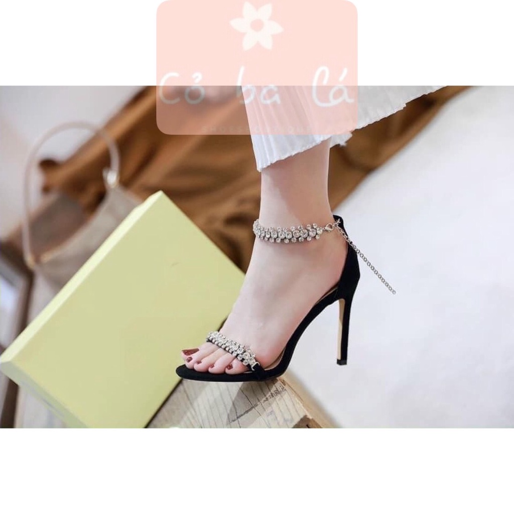 SANDAL CAO GÓT COBALA SHOES - GUỐC NỮ DÂY NGANG MẢNH - GIÀY THỜI TRANG BÍT HẬU 9 PHÂN G22076000