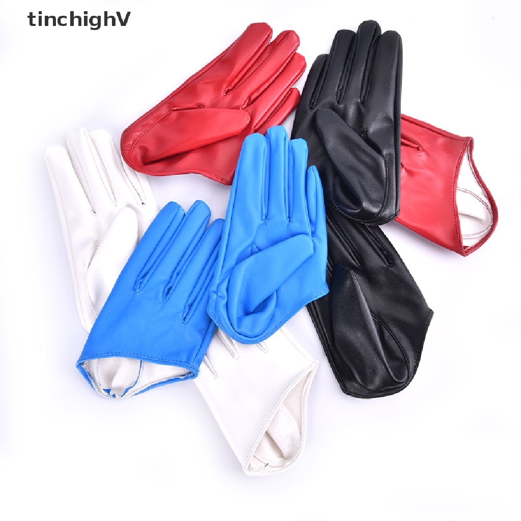 [TinchighV] Găng Tay Da PU Nửa Bàn Tay Thiết Kế Mới Quyến Rũ Cho Nữ Dự Tiệc