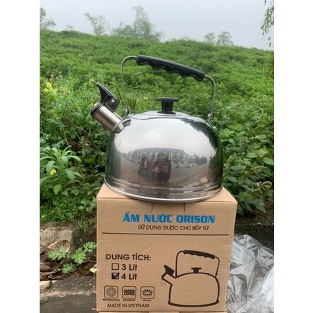 Ấm đun nước inox Orison có dung tích 4L