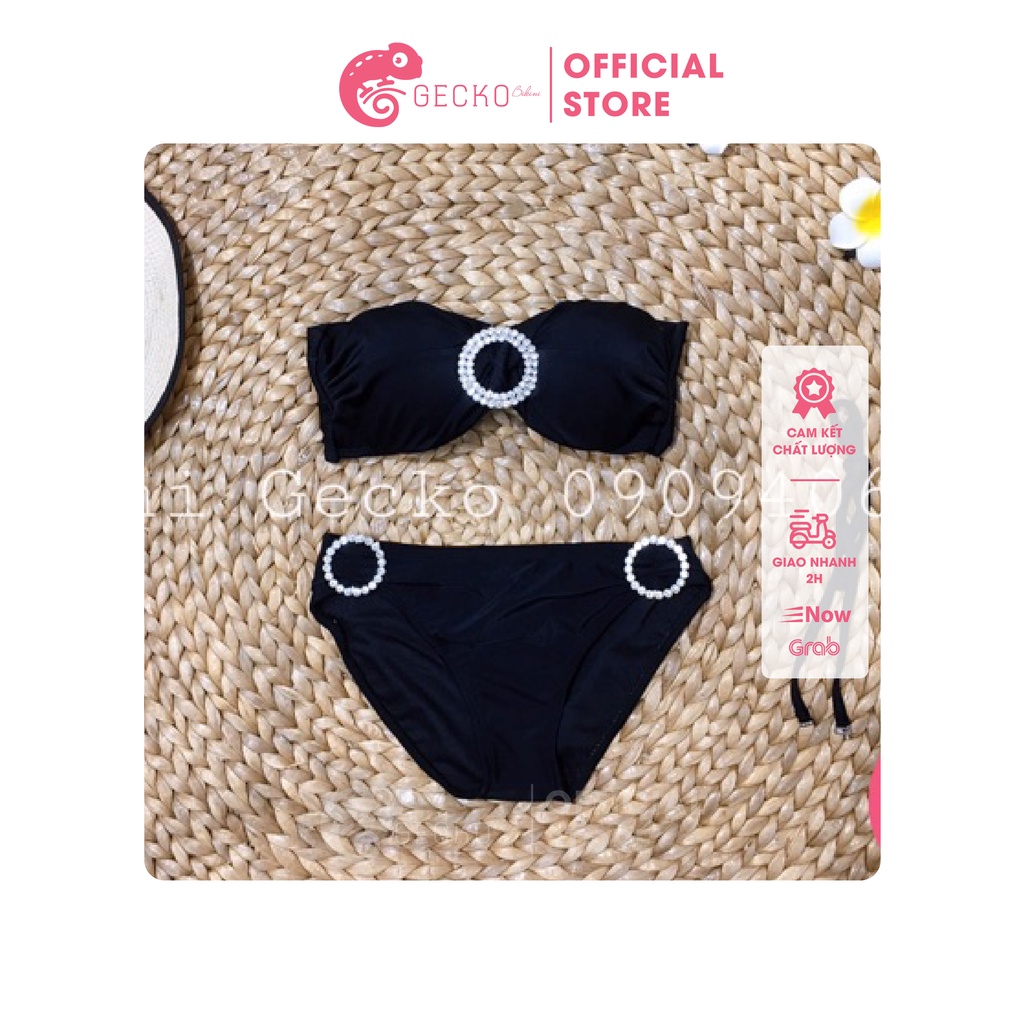 Bikini Đồ Bơi 2 Mảnh Khoen Đá Áo Gọng Đệm Nâng Ngực GK0229 (Ảnh Thật)