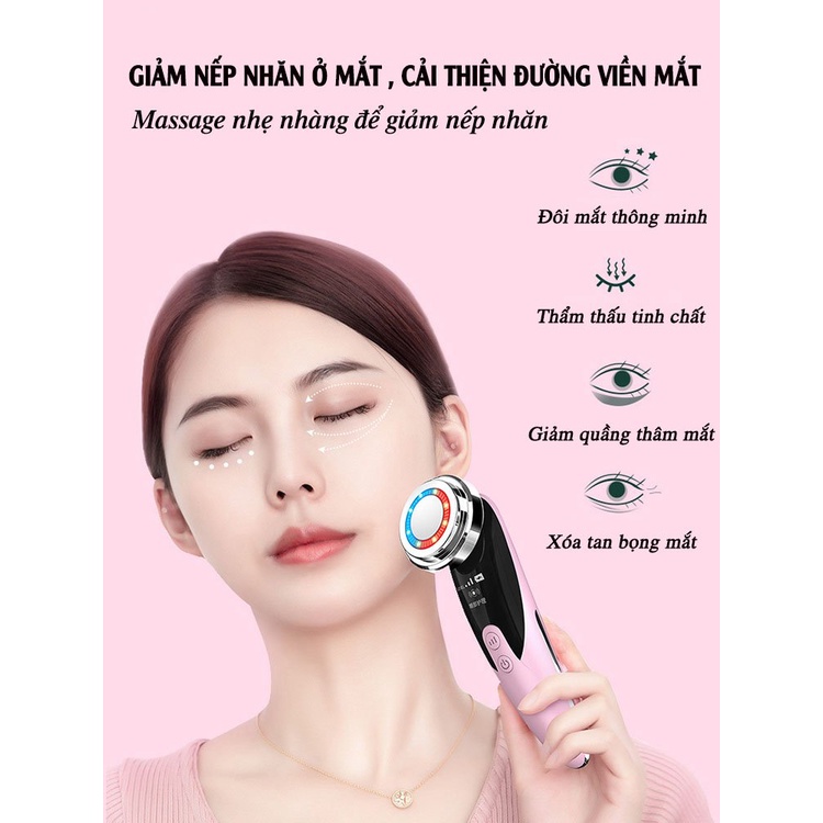 Máy Điện Di Tinh Chất, Đẩy Dưỡng Chất, Máy Tẩy Trang Sạch Sâu ( BẢO HÀNH 12T, HÀNG NỘI ĐỊA SIÊU HOT)