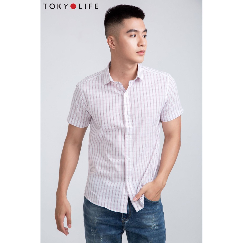 Áo sơ mi Nam ngắn tay TOKYOLIFE dáng suông I733-057E