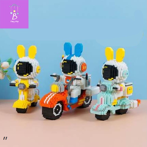 Đồ Chơi Lăp Ráp Phi Hành Gia Du Hành Vũ Trụ- Phi Hành Gia Lái Xe  Làm Quà Tặng Trang Trí Sinh Nhật - Chưng Bày Độc Đáo
