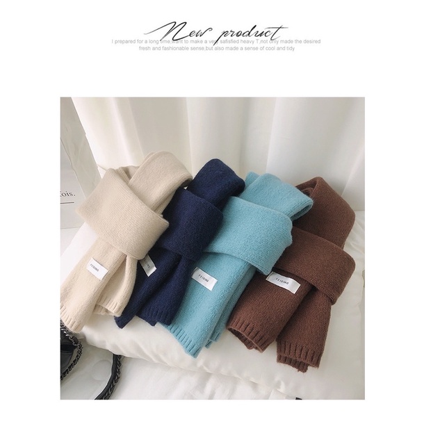 K01 - Khăn len phong cách Hàn Quốc