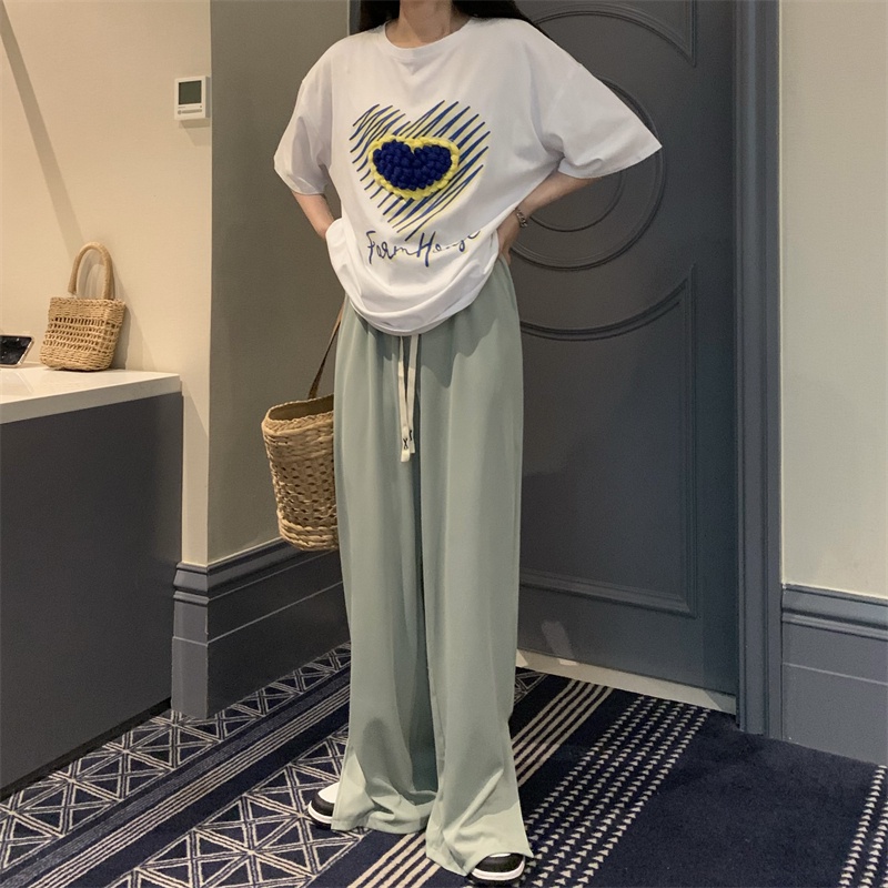 Quần thẳng ZHELIHANGFEI lưng cao ống rộng thời trang dành cho nữ