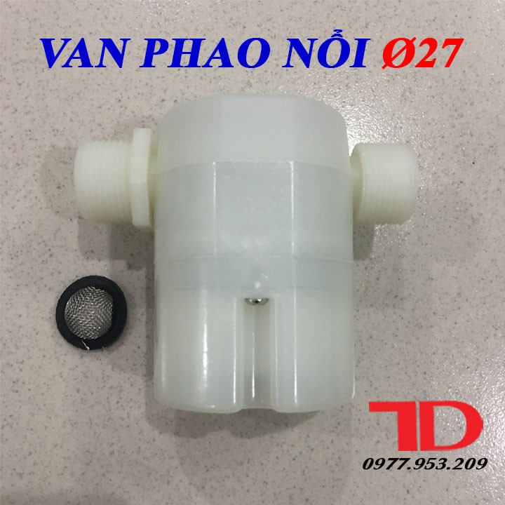 Van phao nổi phi 27, Van phao nhựa nổi