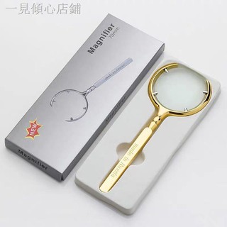 ❤◐▪Kính lúp cầm tay phóng to 20x 10x bằng thép không gỉ chất lượng cao