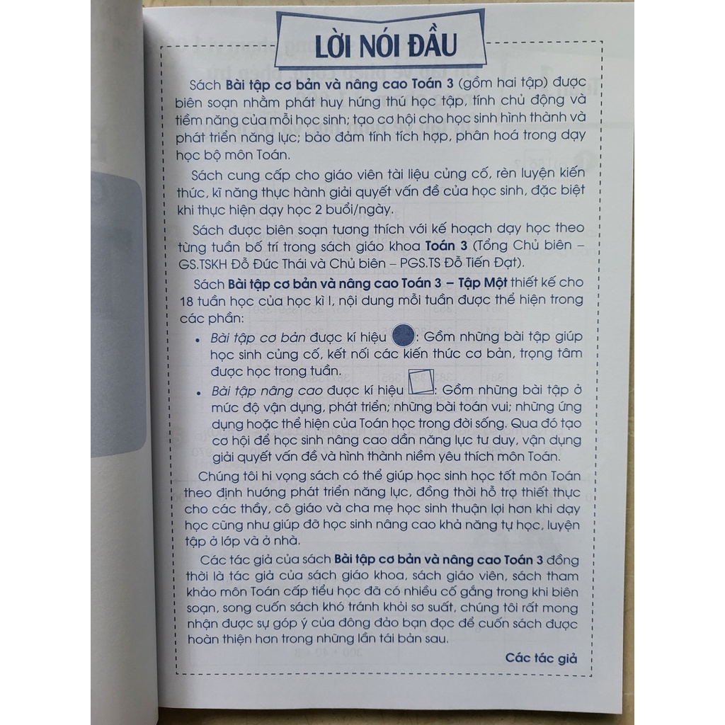 Sách - Bài tập cơ bản và nâng cao Toán 3 - Cánh Diều