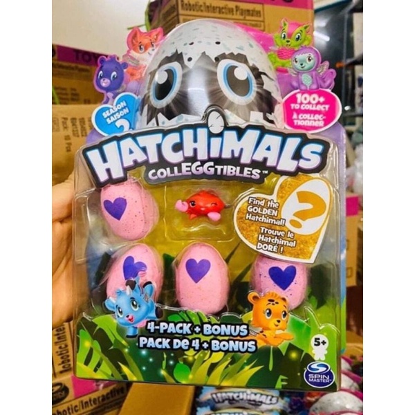 ... Trứng Hatchimals vỉ hồng kèm linh thú chính hãng