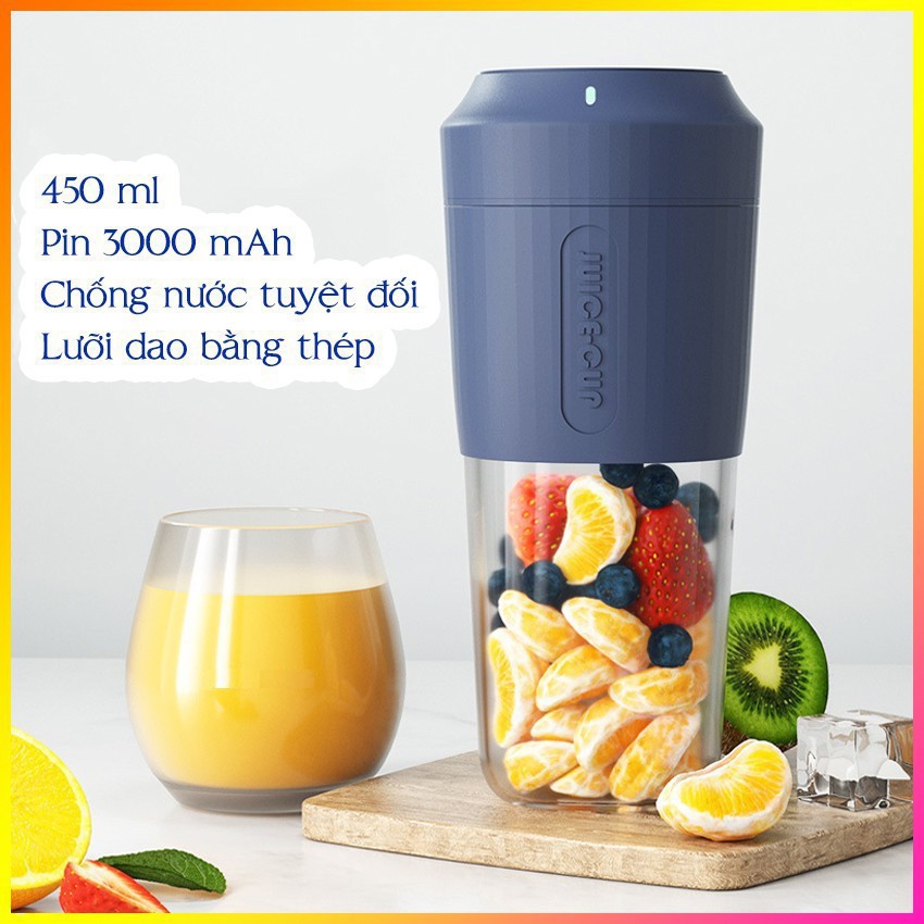 Máy xay sinh tố cầm tay Juice Cup dung tích 450ml xay nhuyễn các loại trái cây