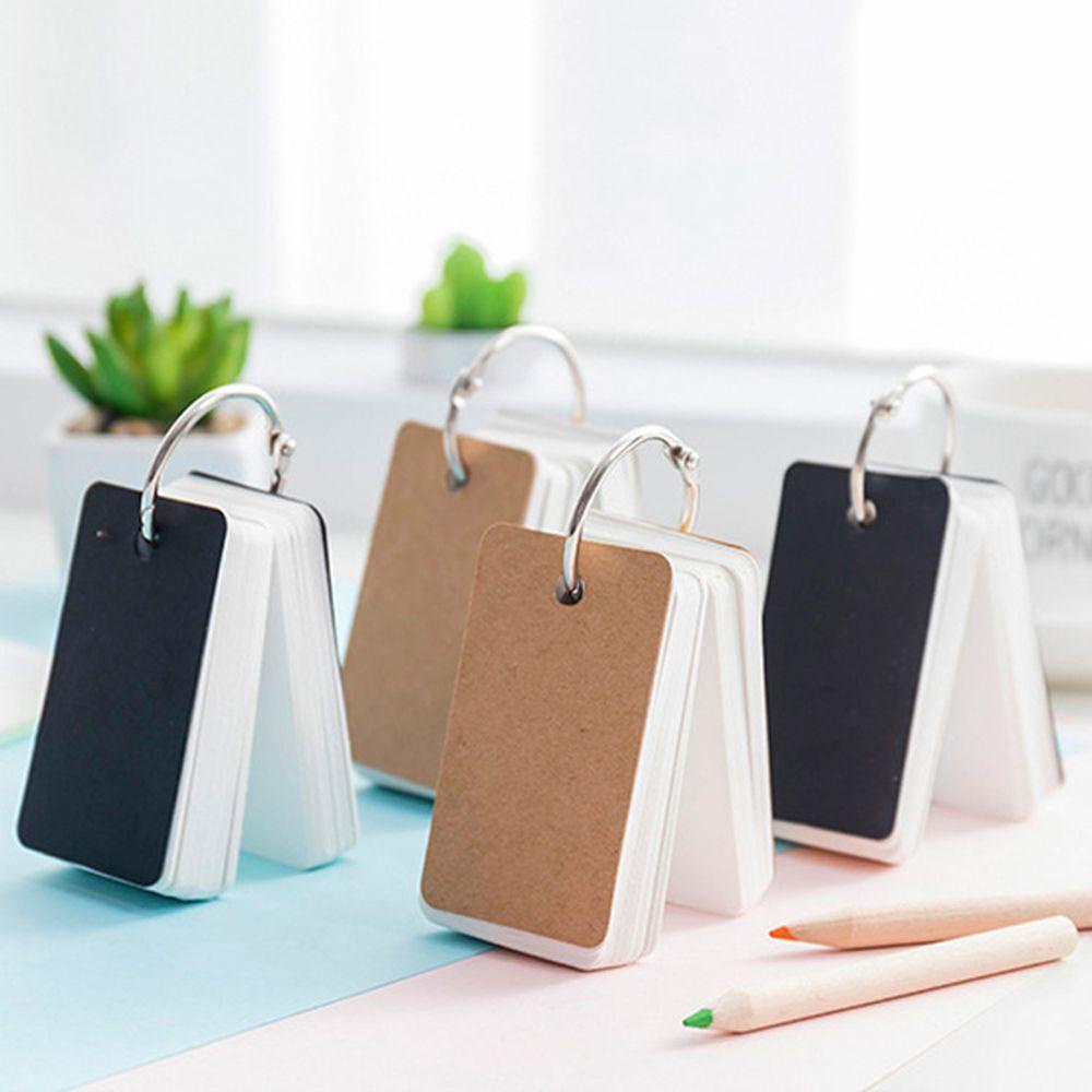 JARRED Sổ Ghi Chú Mini Dạng Nhẫn Kim Loại Đơn Giản Cho Học Sinh