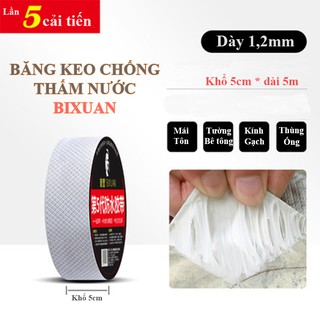 Băng keo chống thấm nước BIXUAN thế hệ 5 cải tiến công nghệ, chống thấm tường trần sàn nhà, keo chống thấm vá mái tôn