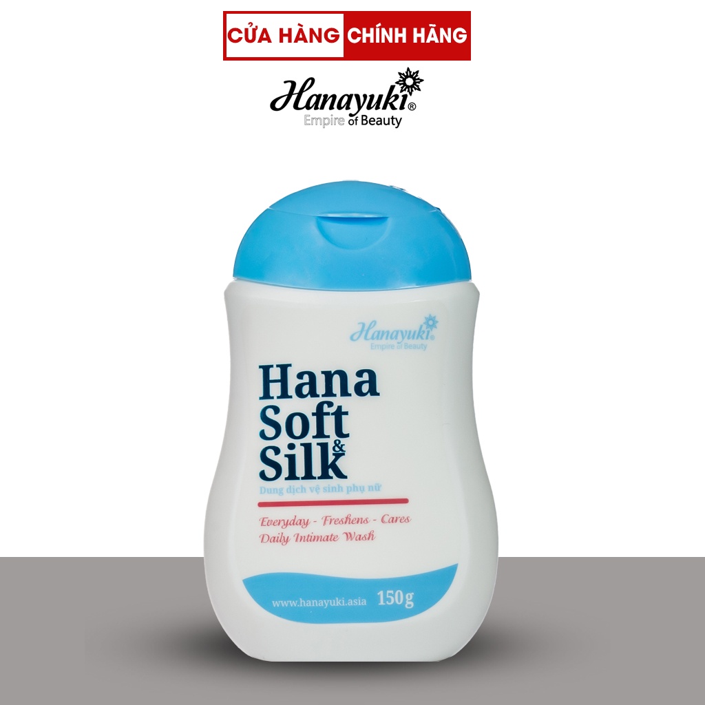 Dung dịch vệ sinh cho nữ & nam Hanayuki Soft & Silk 150ml - Màu xanh