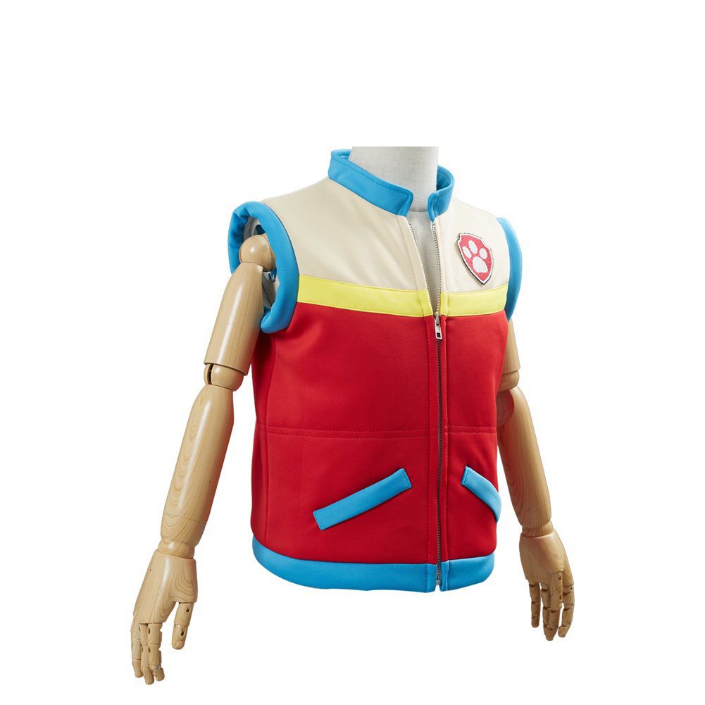 Anime PAW Patrol Ryder Captain Vest Jacket Costumes Kids Adult Cosplay Party Halloween boy gift