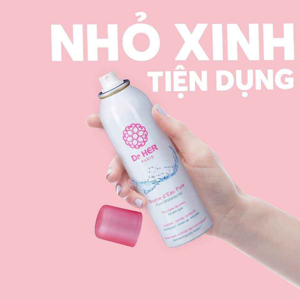 Xịt Khoáng Dưỡng Ẩm Làm Dịu Da PHÁP Dr.Her Pure Water Spray | BigBuy360 - bigbuy360.vn