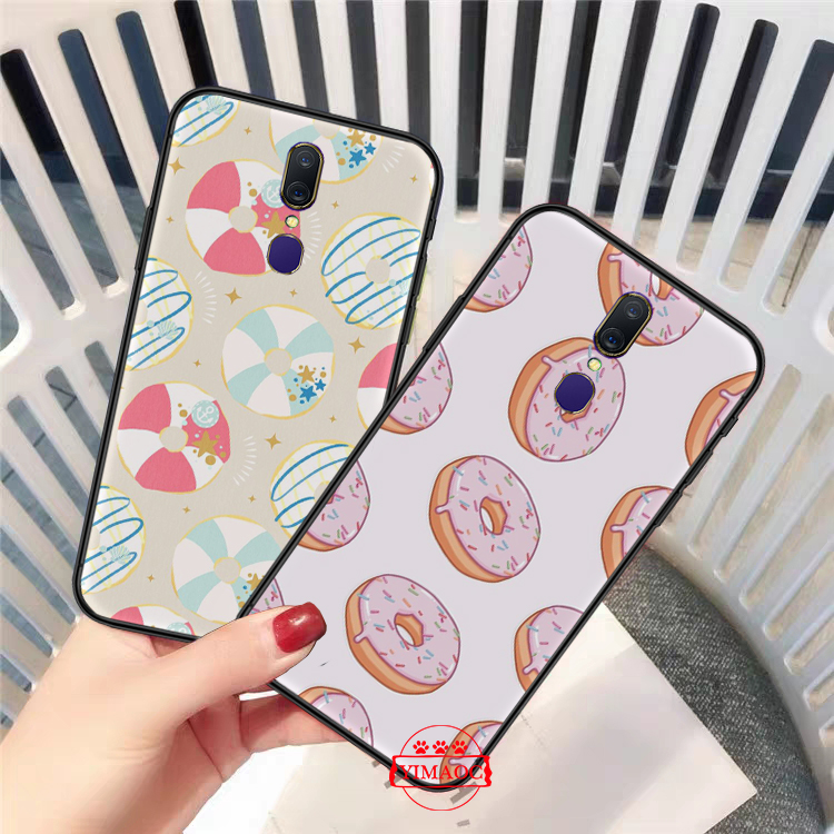 Realme 8 C20 C31 V15 GT NEO Narzo 30A OPPO Find X3 Pro Soft Case 44WS Donuts