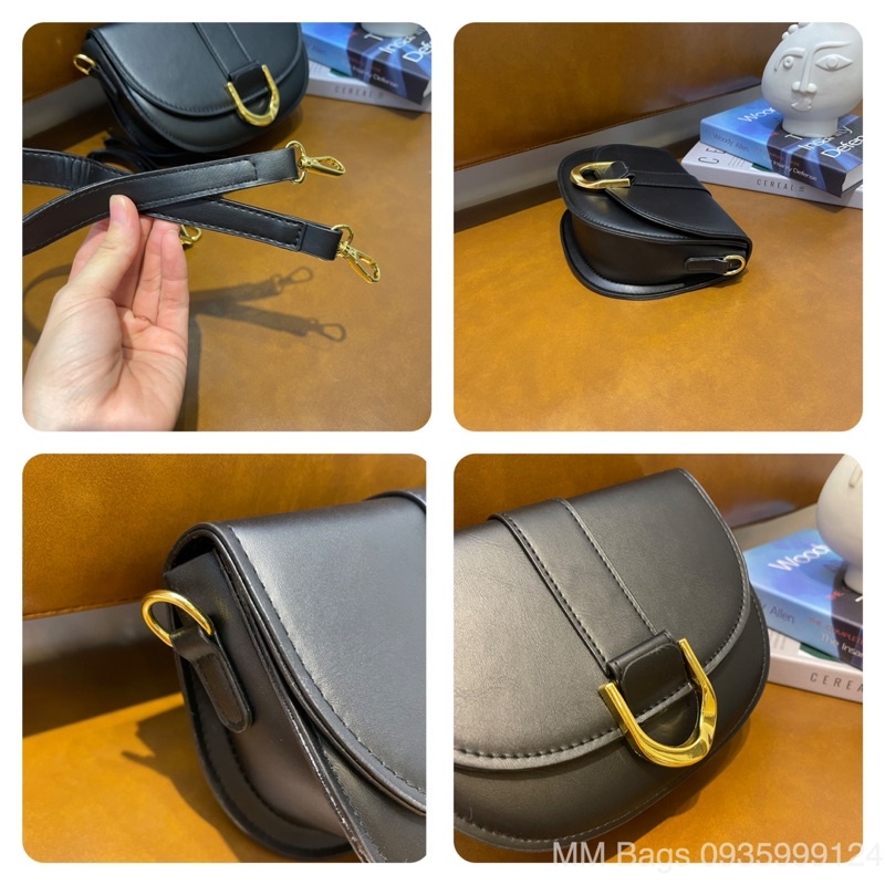 Túi xách nữ CNK bán nguyệt size 23 chất min form cứng cáp MM Bags