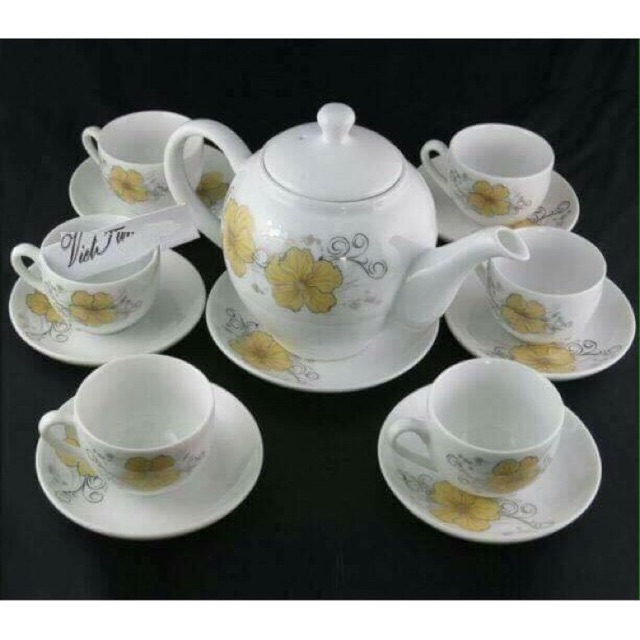 Bộ ấm chén sứ bát tràng