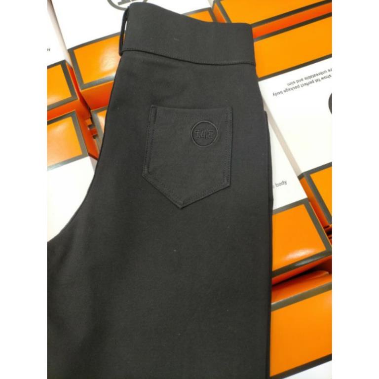 Quần Legging Lửng- Legging Ngố Cạp Cao 2 Khuy Khóa Hôp H Siêu Hot - Cera Store