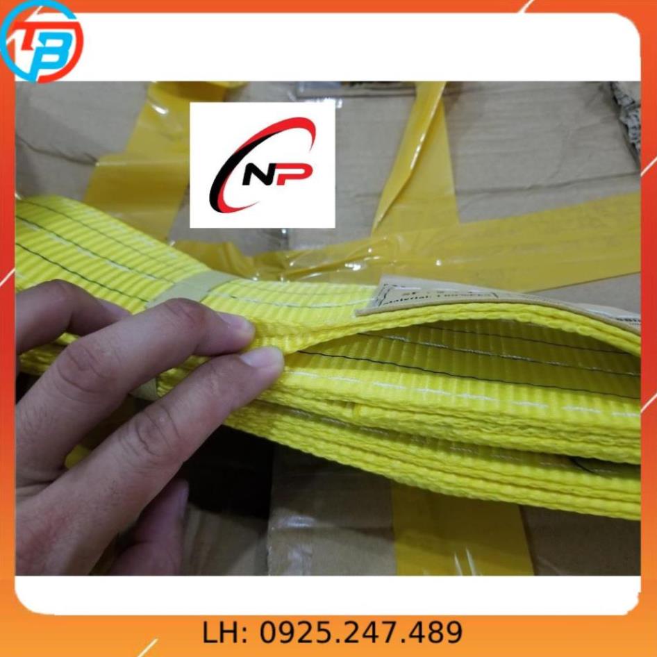 Dây bẹ cẩu hàng 3 Tấn bản rộng 75mm.kích thước dài 8 mét  10 mét.kimkhinhatphat