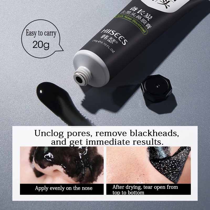 Mặt Nạ Lột Mụn Đầu Đen/Mụn Trứng Cá Kiềm Dầu Lâu Trôi Thu Nhỏ Lỗ Chân Lông 20g