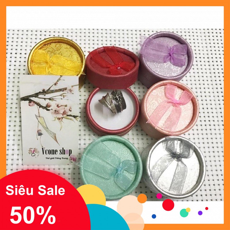 Hộp tròn nơ đựng nhẫn ❤️siêu đẹp rẻ❤️ sẵn sll