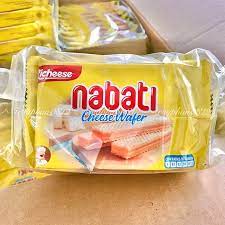 Bánh xốp nabati túi 10 gói vị phô mai - socola