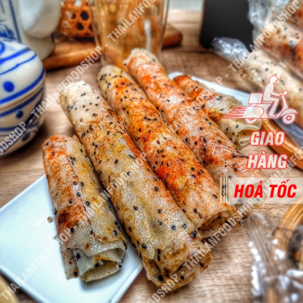 Bánh Tráng Cuộn Chà Bông Hành Phi Mắm Ruốc 10 Cuộn