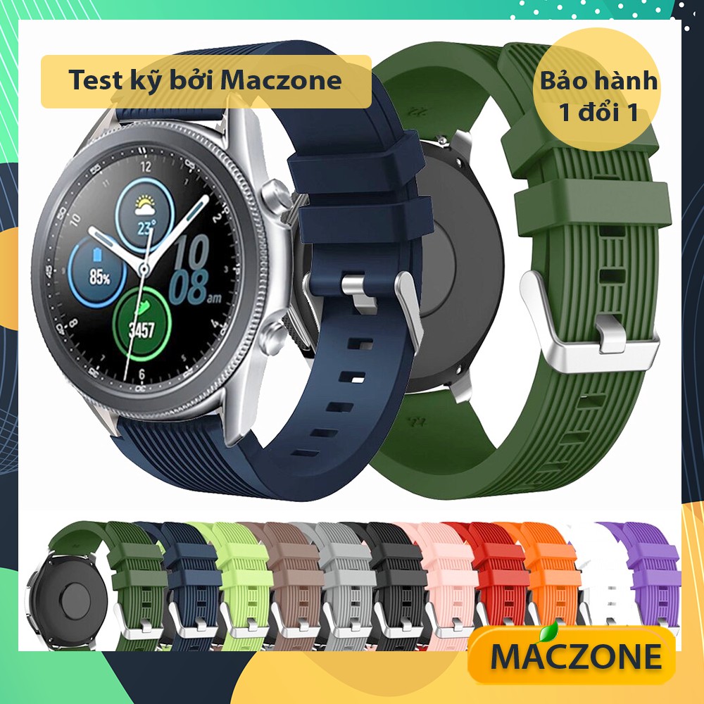 Dây đeo silicon sọc dọc 20mm Samsung Galaxy Watch 1/3 41/42mm, Watch Active 1/2, Gear S2 (ZD06)