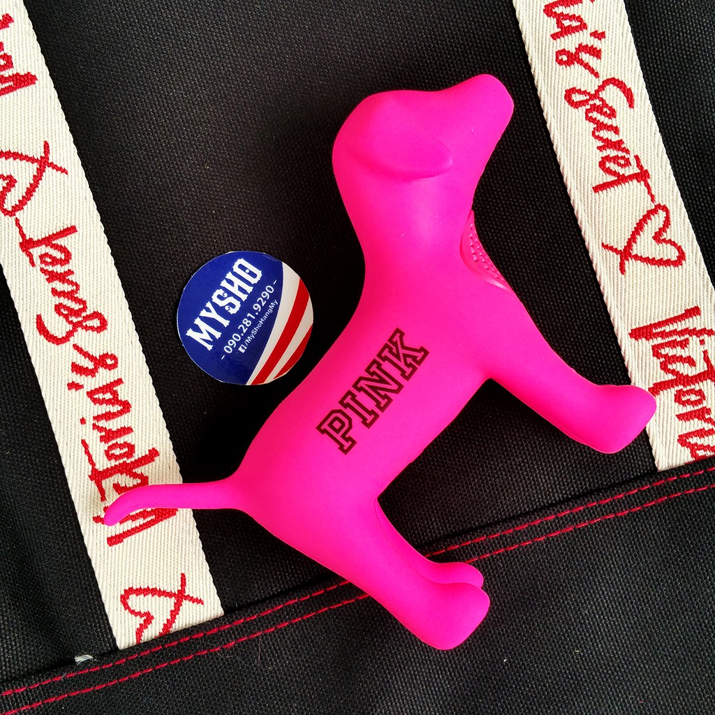 Loa di động hình chú cún Pink - Hàng chuẩn Victoria's Secret USA