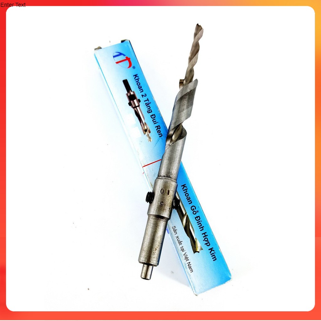 MŨI KHOAN GỖ 2 TẦNG DÀI 5x10x100mm