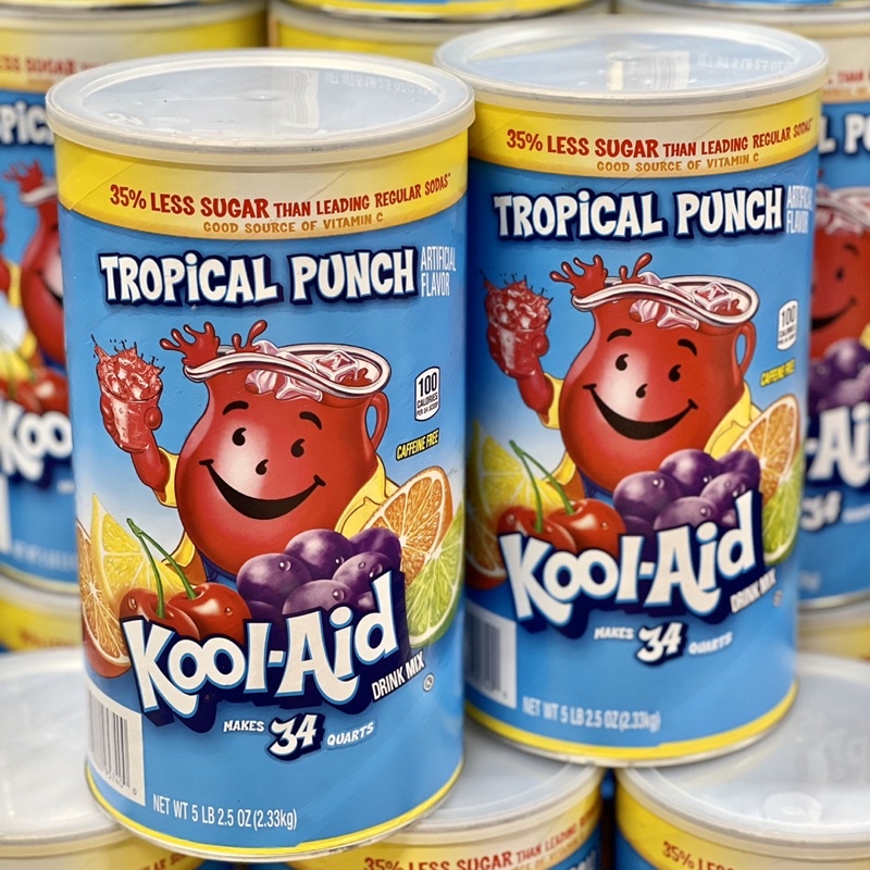 [HÀNG_CHUẨN] DATE XA 09/2023 Bột pha nước trái cây nhiệt đới Kool Aid Tropical Punch của Mỹ 2,33kg