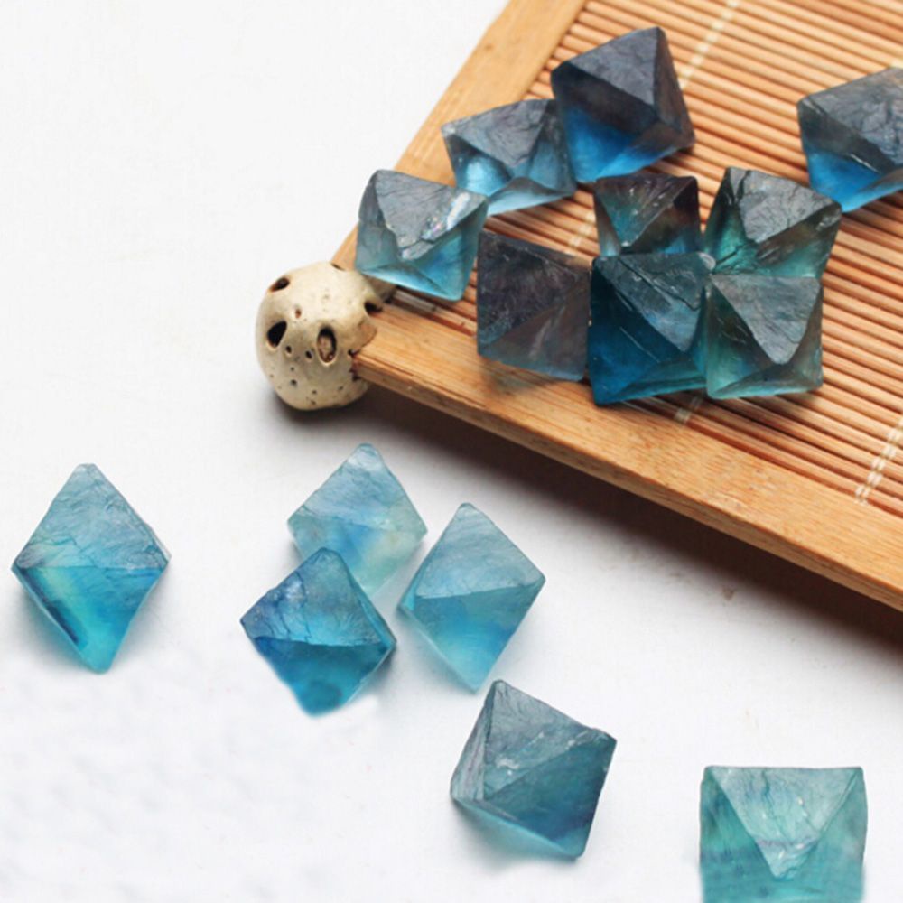 Đá Fluorite Tự Nhiên Màu Xanh Dương Dùng Làm Trang Sức Taylor1 Diy