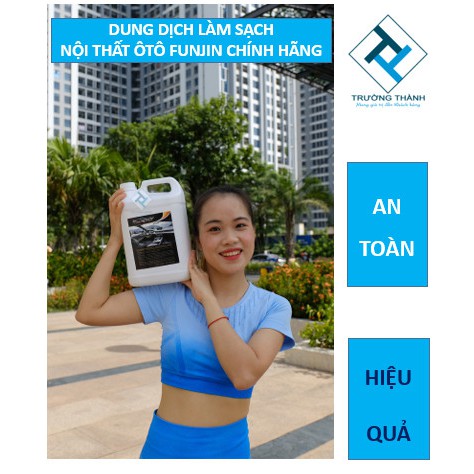 [Mã INCU50 giảm 50K đơn 250K] Dung dịch làm sạch nội thất ôtô FUNJIN Chính Hãng đậm đặc 5 Lít