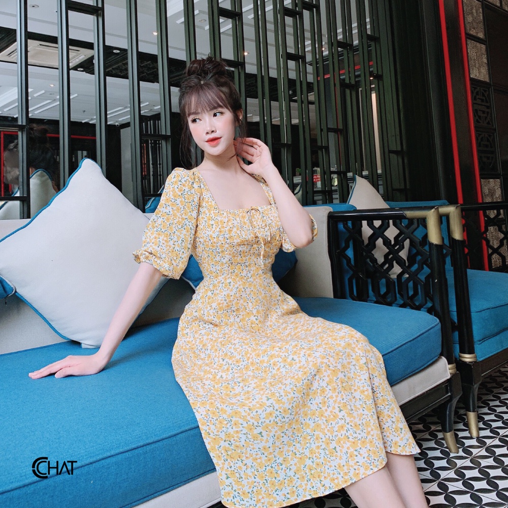 Váy nữ nhún ngực bản eo to CCHAT | BigBuy360 - bigbuy360.vn