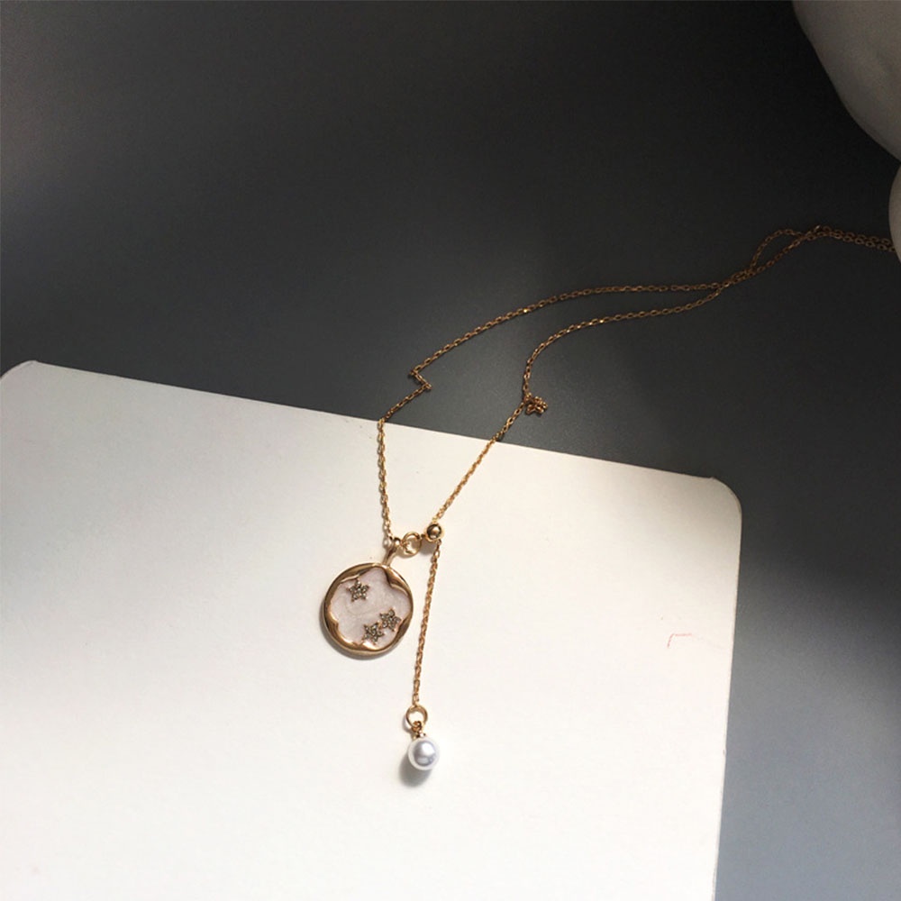 Epoch Vòng Cổ Choker Hình Ngôi Sao Đính Ngọc Trai Thời Trang Dành Cho Nữ