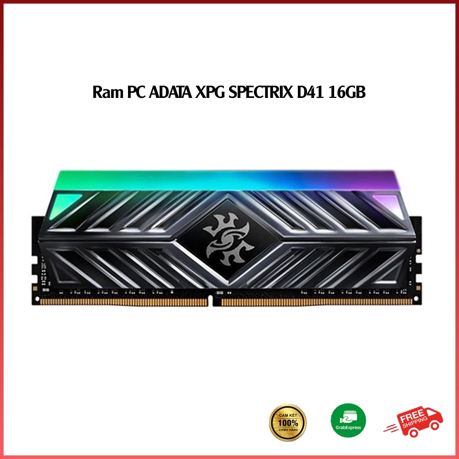 Ram PC ADATA XPG SPECTRIX D41 16GB (1 x 16GB) DDR4 3600MHz - Kim Trung Computer