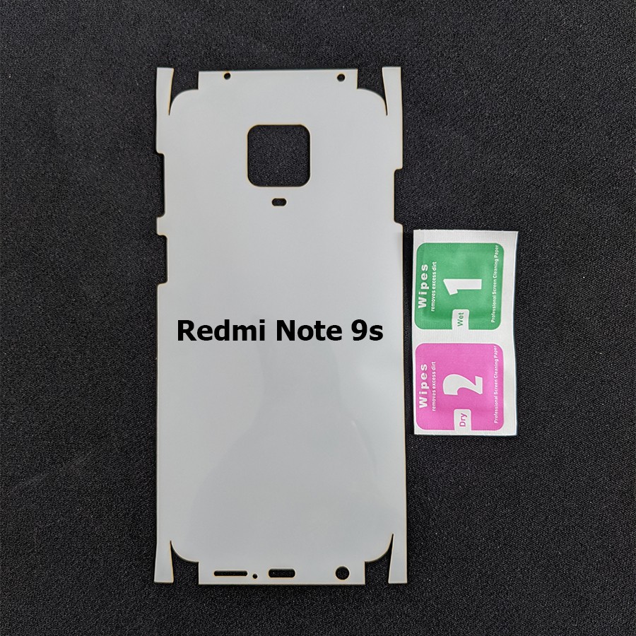 Miếng dán PPF chống xước Xiaomi Redmi Note 9S (Full lưng viền)