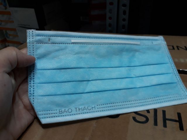 Thùng 20 hộp khẩu trang 3 lớp Bảo Thạch loại 1