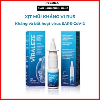 Xịt mũi viraleze - bình xịt mũi kháng virus viraleze 10ml chính hãng kháng covid và diệt sars-cov-2- pecoda xm01