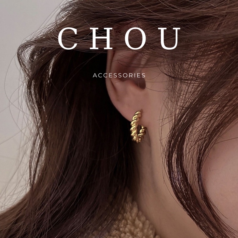 Bông Tai Xoắn Hình Tròn | CHOU ACCESSORIES |